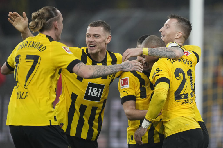 Radosť hráčov Borussie Dortmund. Foto: TASR/AP