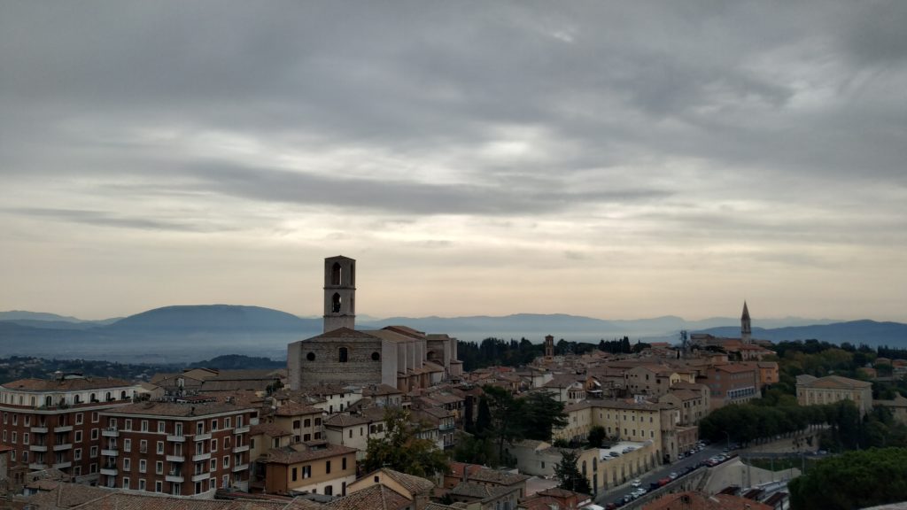 Výhľad na dolnú časť mesta Perudža. Foto: Anna Čujová
