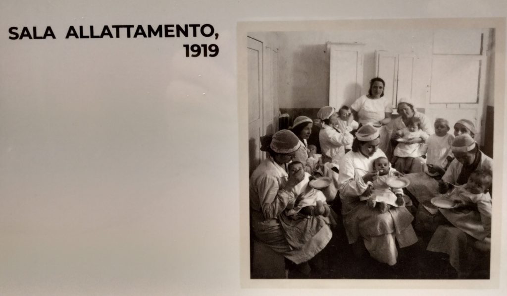 Fotografia miestnosti na kojenie v jasliach vo fabrike Perugina. Reprofoto: Anna Čujová