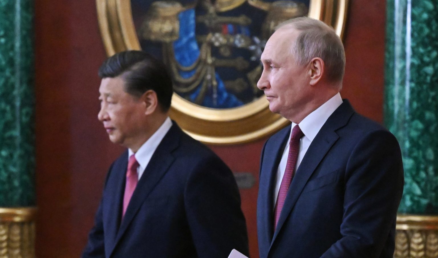 Vladimír Putin a Si Ťin-pching. Foto: TASR/AP