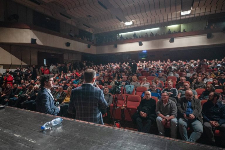 Igor Matovič v Michalovciach 13. marca 2023. Foto: Facebook/Michal Šipoš