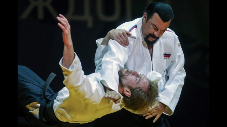 Steven Seagal predvádza aikido. Foto: reprofoto Russian Aikido Federation/YouTube