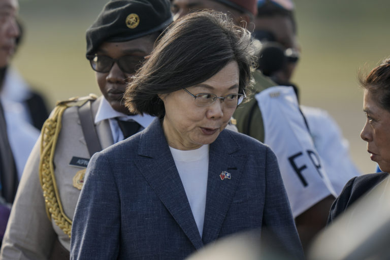 Taiwanská prezidentka Cchaj Jing-wen. Foto: TASR/AP