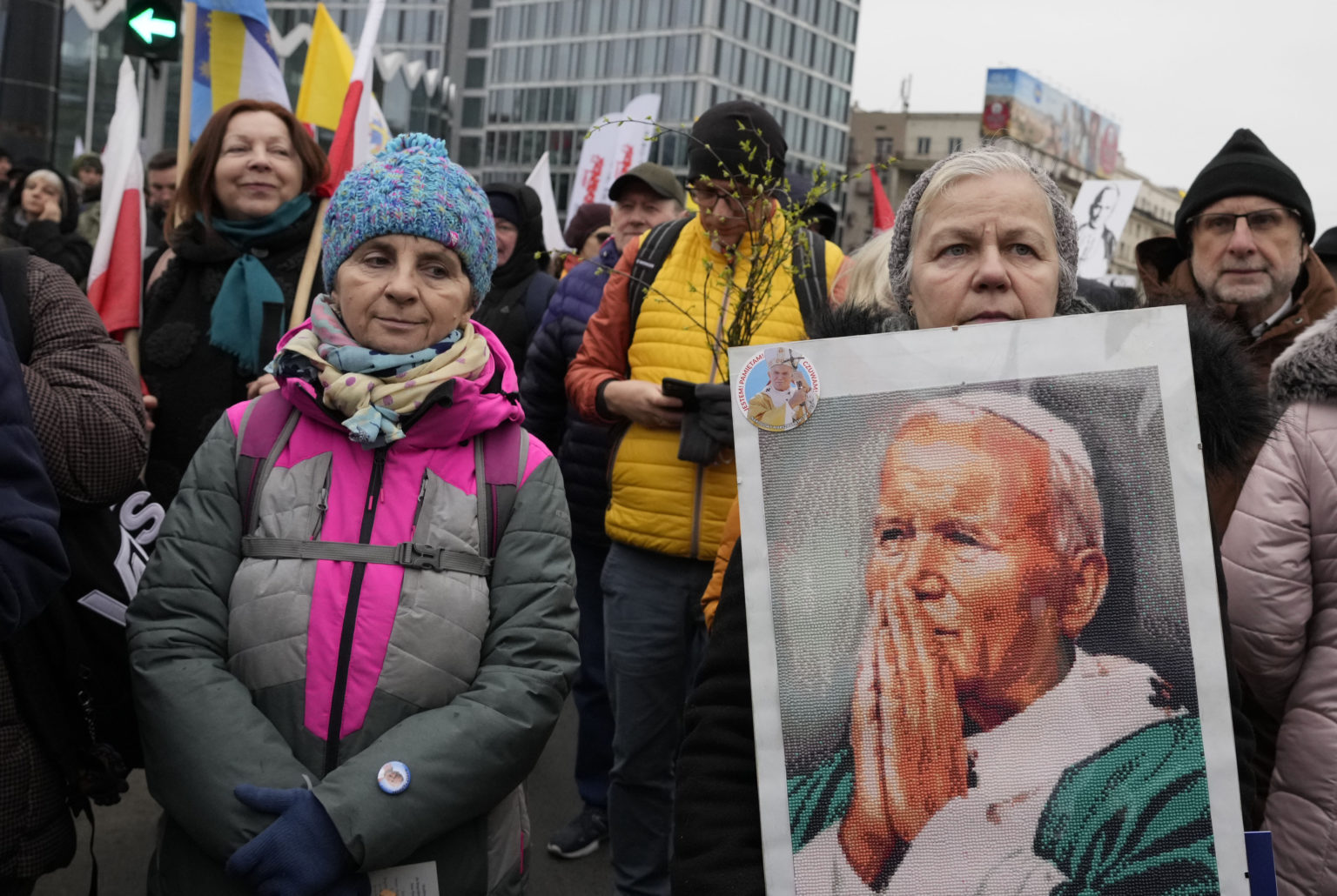 Pochod na podporu Jána Pavla II. vo Varšave. FOTO TASR/AP