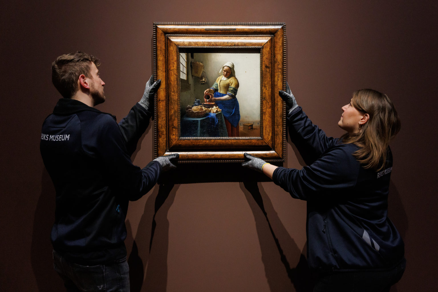 Inštalácia Vermeerovej výstavy v Amsterdame. Foto: Rijksmuseum/Kelly Schenk