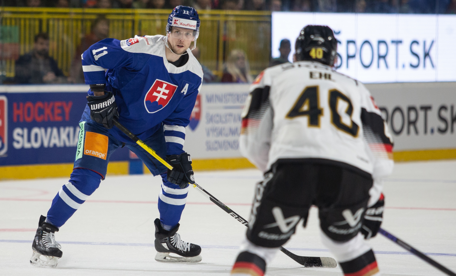 Hokejový zápas Slovensko - Nemecko v Źiline. Foto Stehlík/TASR