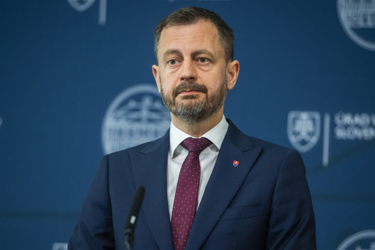 Heger požiadal prezidentku Zuzanu Čaputovú o odobratie poverenia viesť vládu. Foto: Jaroslav Novák/TASR