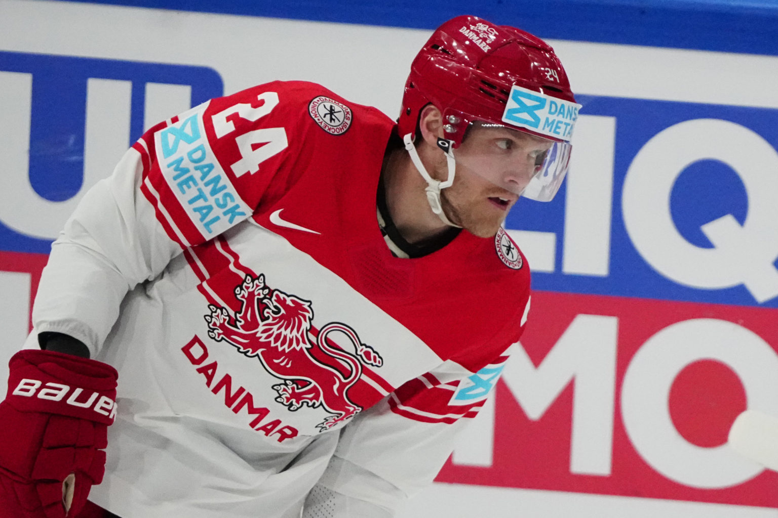 Dánsky hokejista Nikolaj Ehlers sa teší z gólu. Foto: TASR/AP