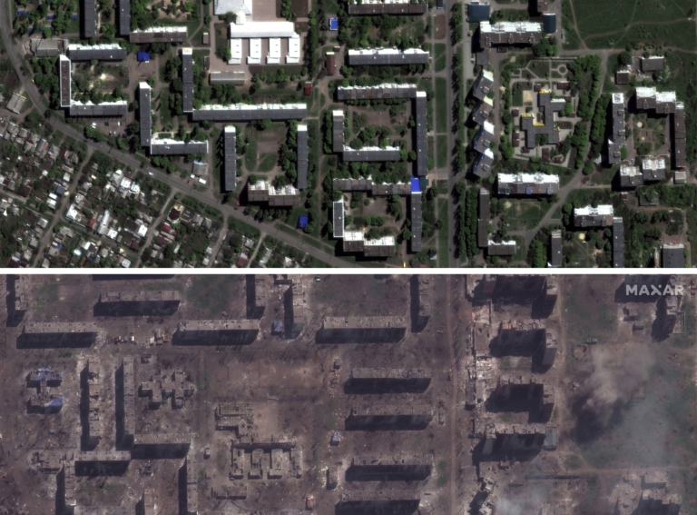 Zničený Bachmut sa stal mestom duchov. Podľa starostu v ňom ostalo iba 500 ľudí