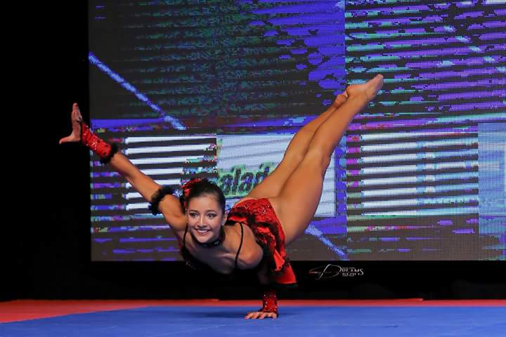 Kristína Juricová sa stala Juniorskou majsterkou Európy 2023 v oblasti acrobatic fitness. Foto: FB Kristína Juricová
