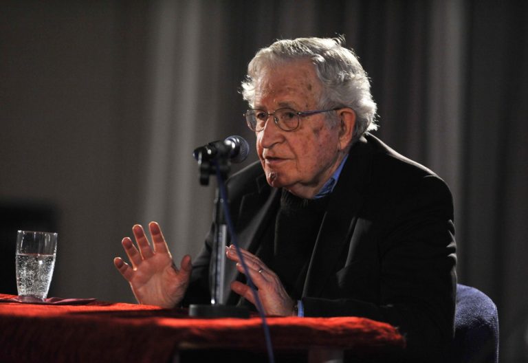 Noam Chomsky v Olomouci v roku 2014. Foto: Profimedia.sk