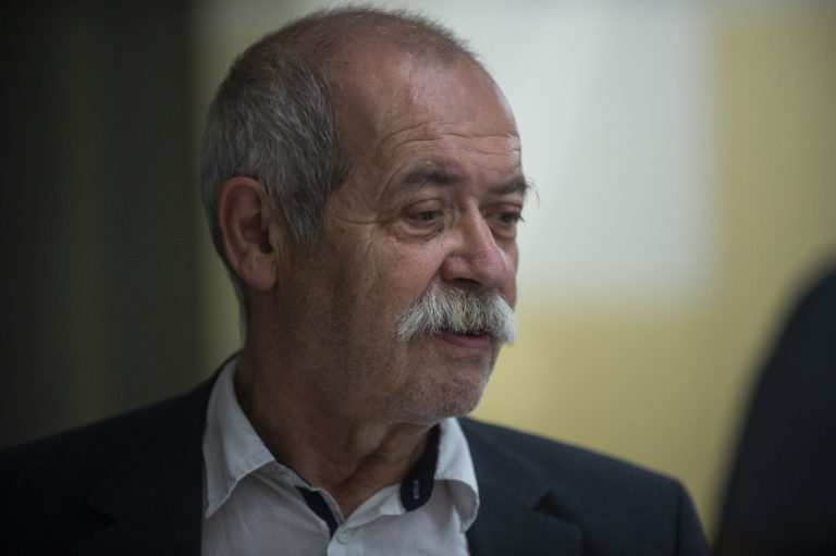 Na snímke obžalovaný Milan Andrášik  počas obnoveného procesu v kauze vraždy Ľudmily Cervanovej. Foto: Jakub Kotian