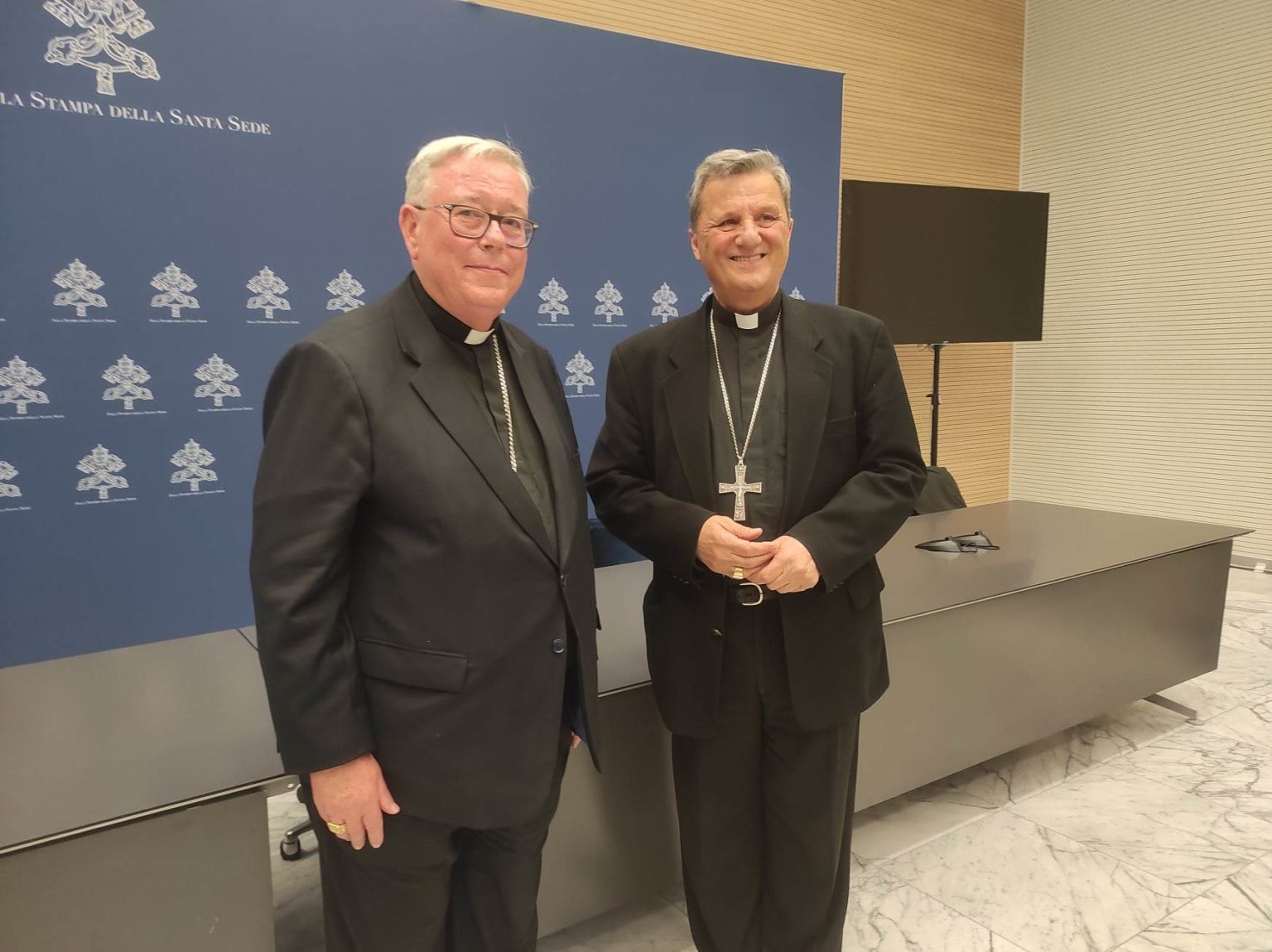 Kardináli Jean-Claude Hollerich a Mario Grech spoluzodpovední za synodu. Foto: Bohumil Petrík