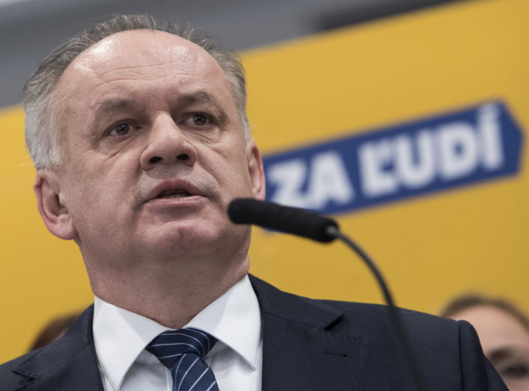Na snímke vtedajší predseda strany Za ľudí Andrej Kiska počas tlačovej konferencie po predsedníctve strany 5. marca 2020 v Bratislave. Foto: Martin Baumann/TASR