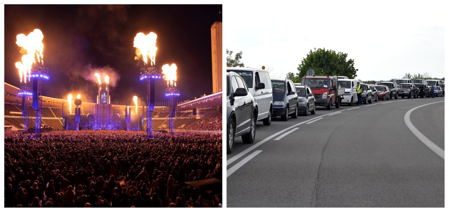 Doprava v Trenčíne zažije ťažkú skúšku. Foto: Rammstein/Facebook, Roman Hanc/TASR