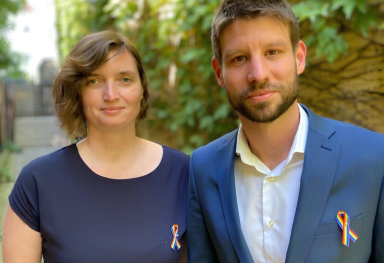Lucia Plaváková a Michal Šimečka. Foto: Facebook/ Michal Šimečka Progresívne Slovensko