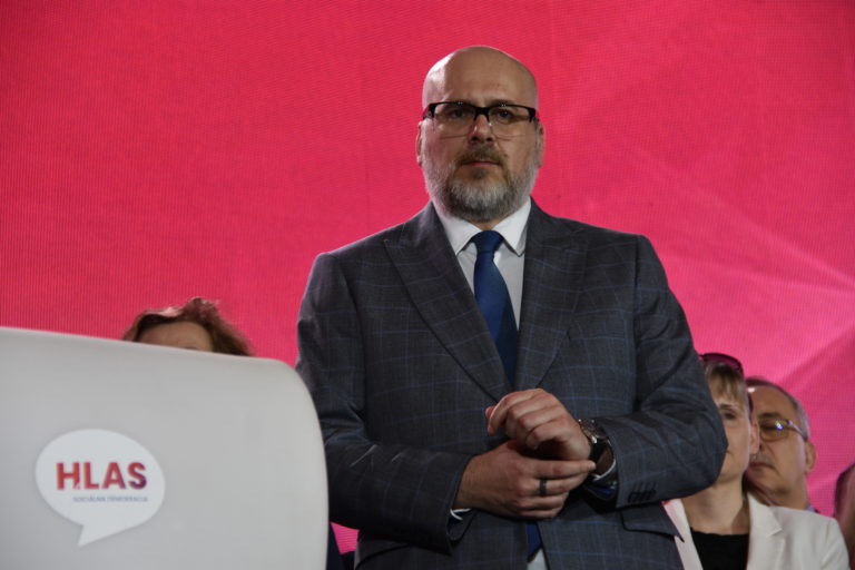 Michal Kaliňák na kongrese strany Hlas-SD 17. marca 2023 v Banskej Bystrici. Foto: Lukáš Mužla/TASR