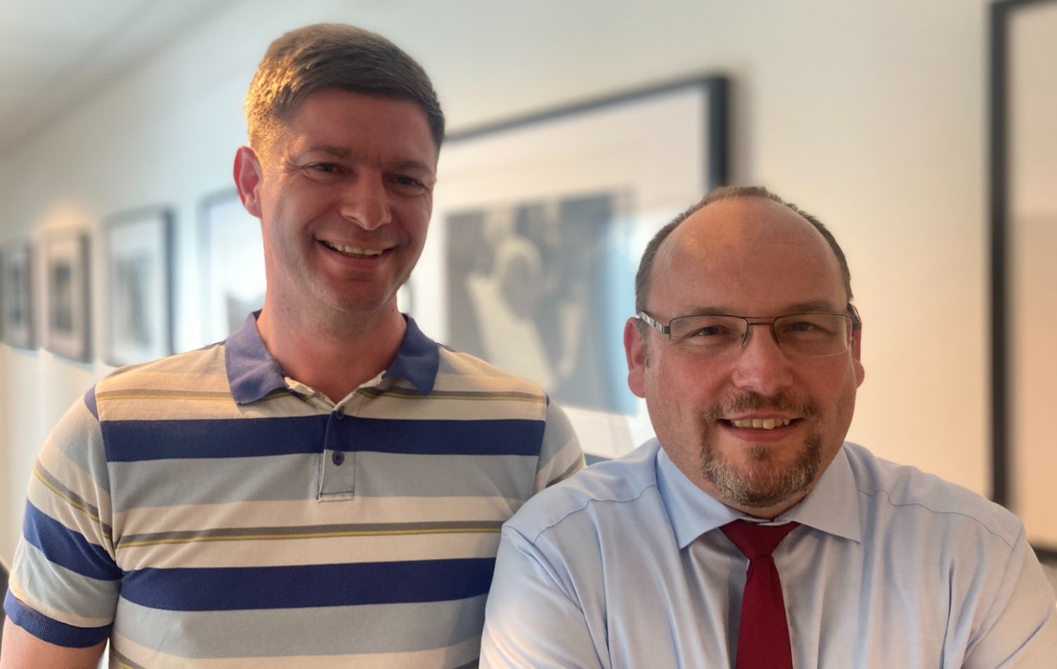 Zľava: Marek Nikolov a Anton Chromík, organizátori pochodu Hrdí na rodinu. Foto: archív redakcie