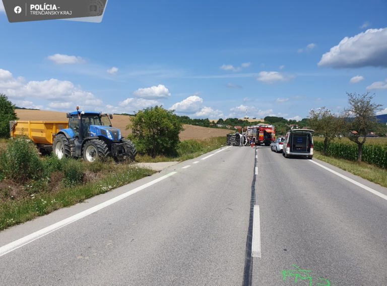 Aktualizované: Vrtuľník transportoval zraneného do nemocnice. Cesta medzi Hradišťom a Návojcami je už prejazdná