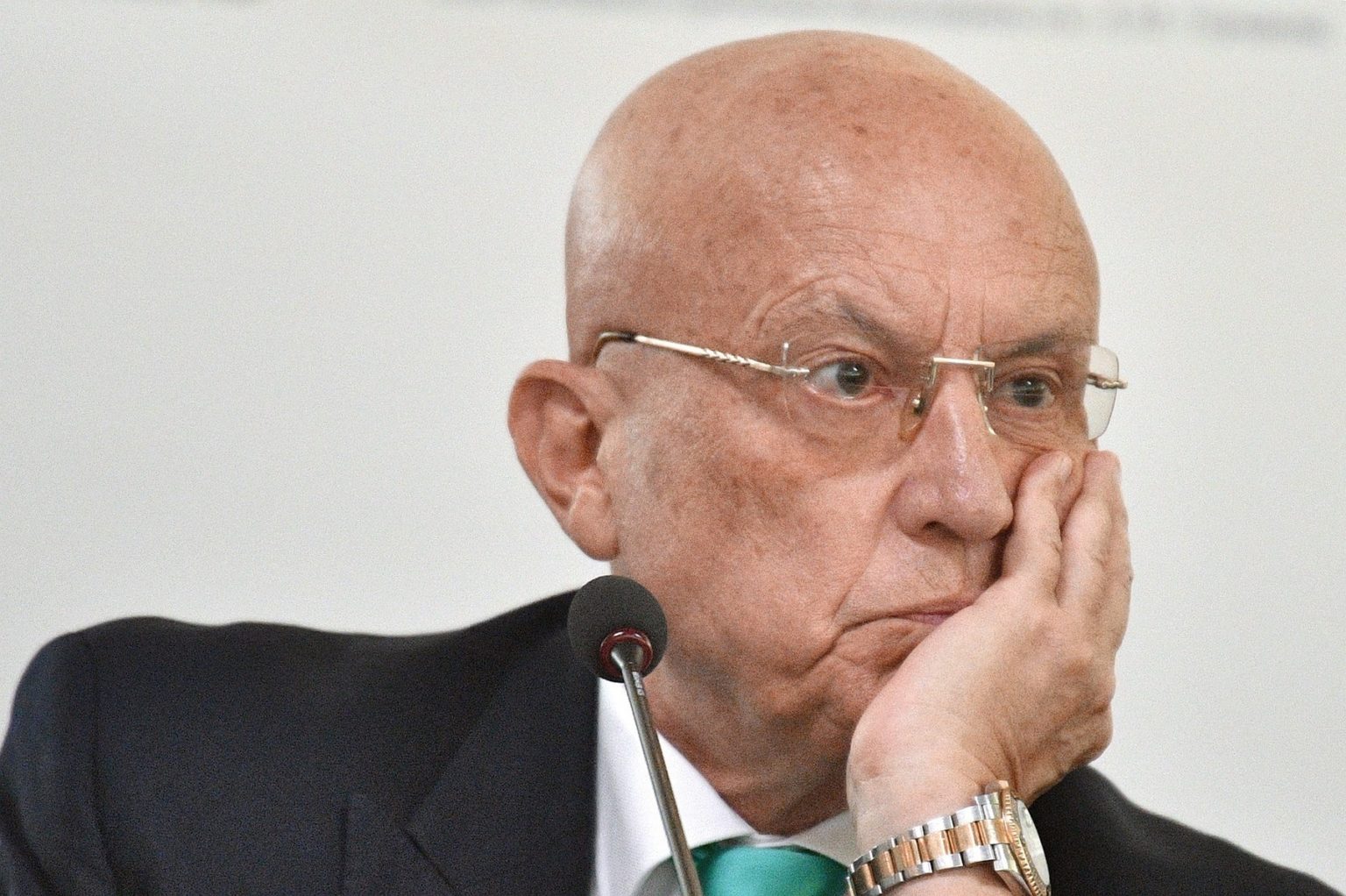 Sergej Karaganov na zasadnutí Rady pre ruskú zahraničnú a obrannú politiku v máji 2023. Foto: Profimedia.sk 
