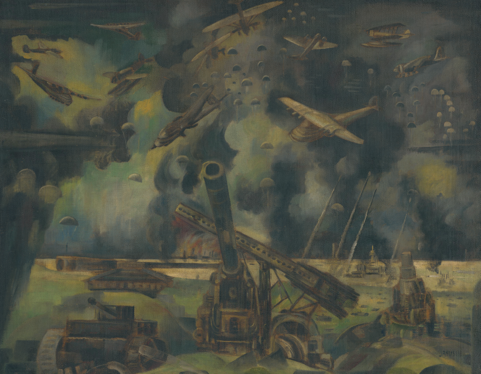 Reprofoto: Anton Jasusch: Vojna (1930).