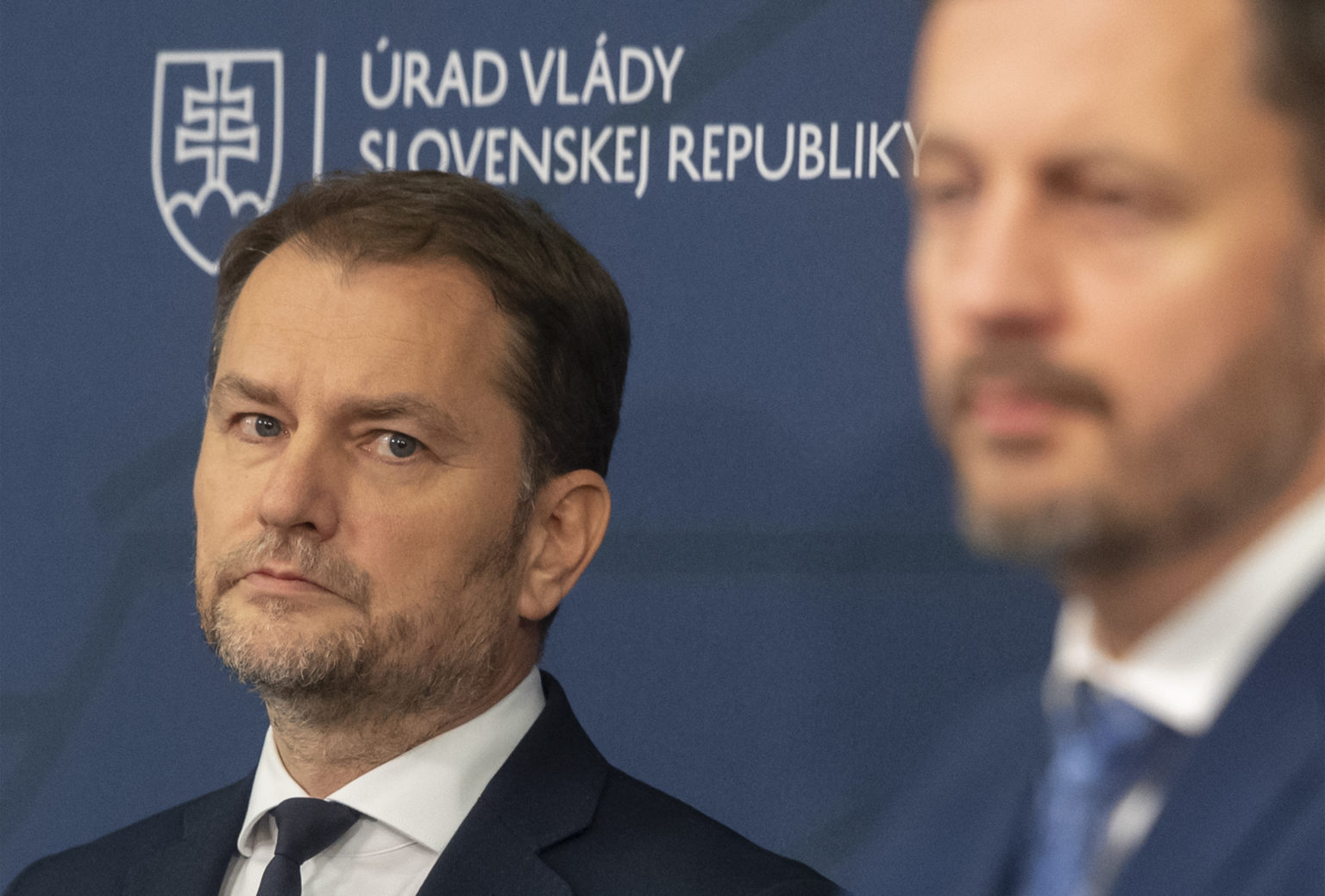 Igor Matovič a Eduard Heger. Foto: TASR.