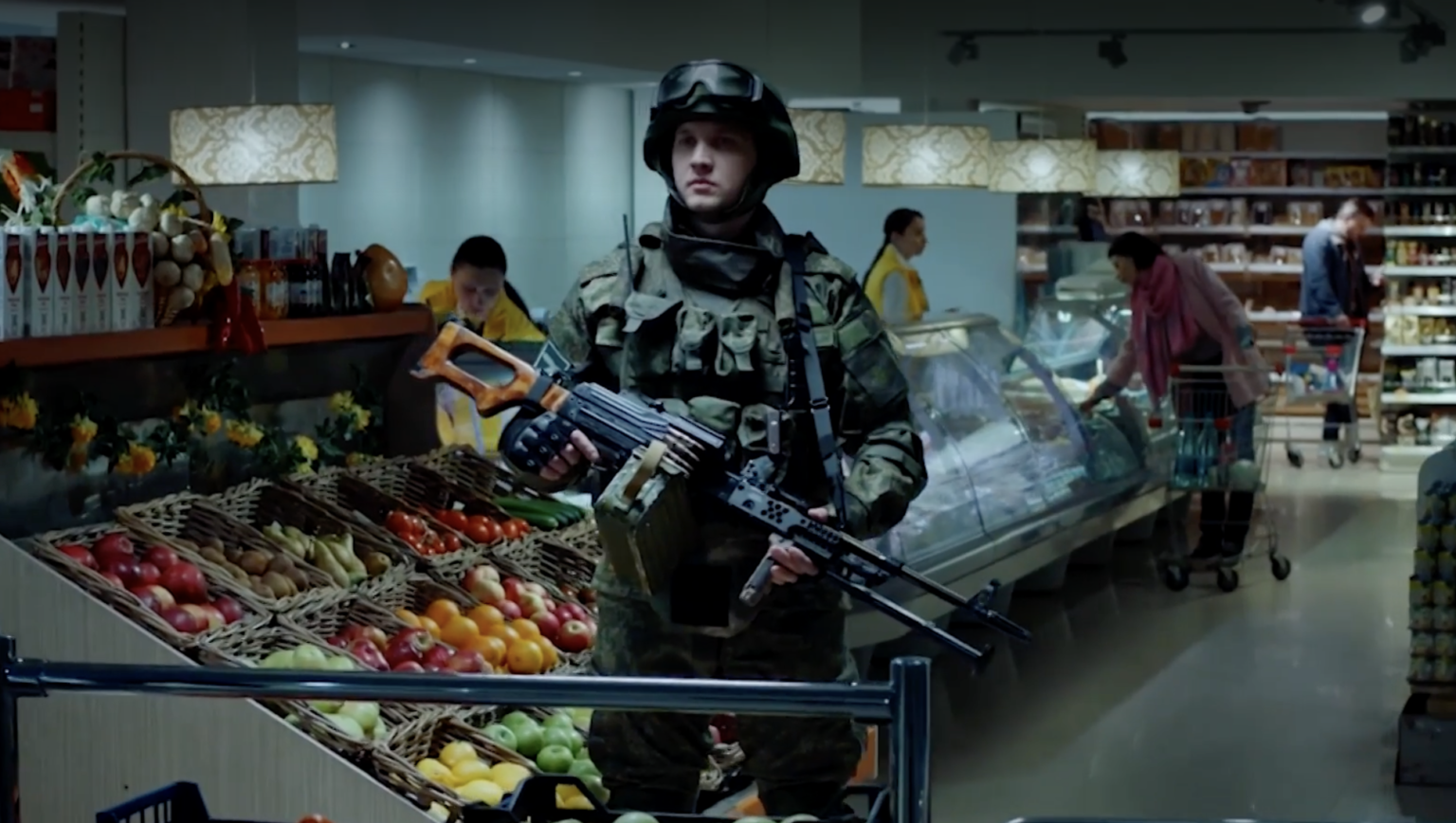Ruské armádne náborové video (snímka obrazovky). Zdroj: New York Times