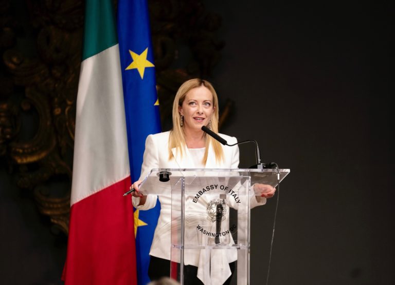 Giorgia Meloniová, líderka strany Bratia Talianska. Foto: Profimedia.sk