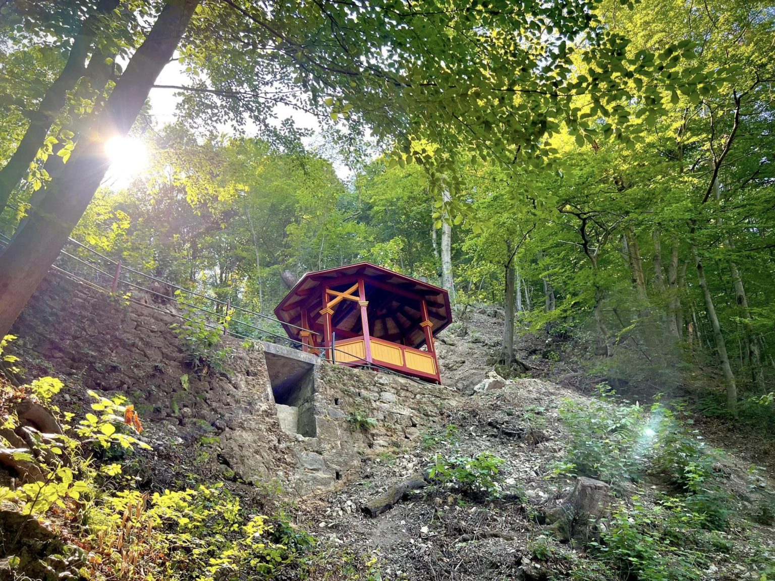 Altánok na legendárnom vrchu Urpín v Banskej Bystrici. Foto: Mesto BB.