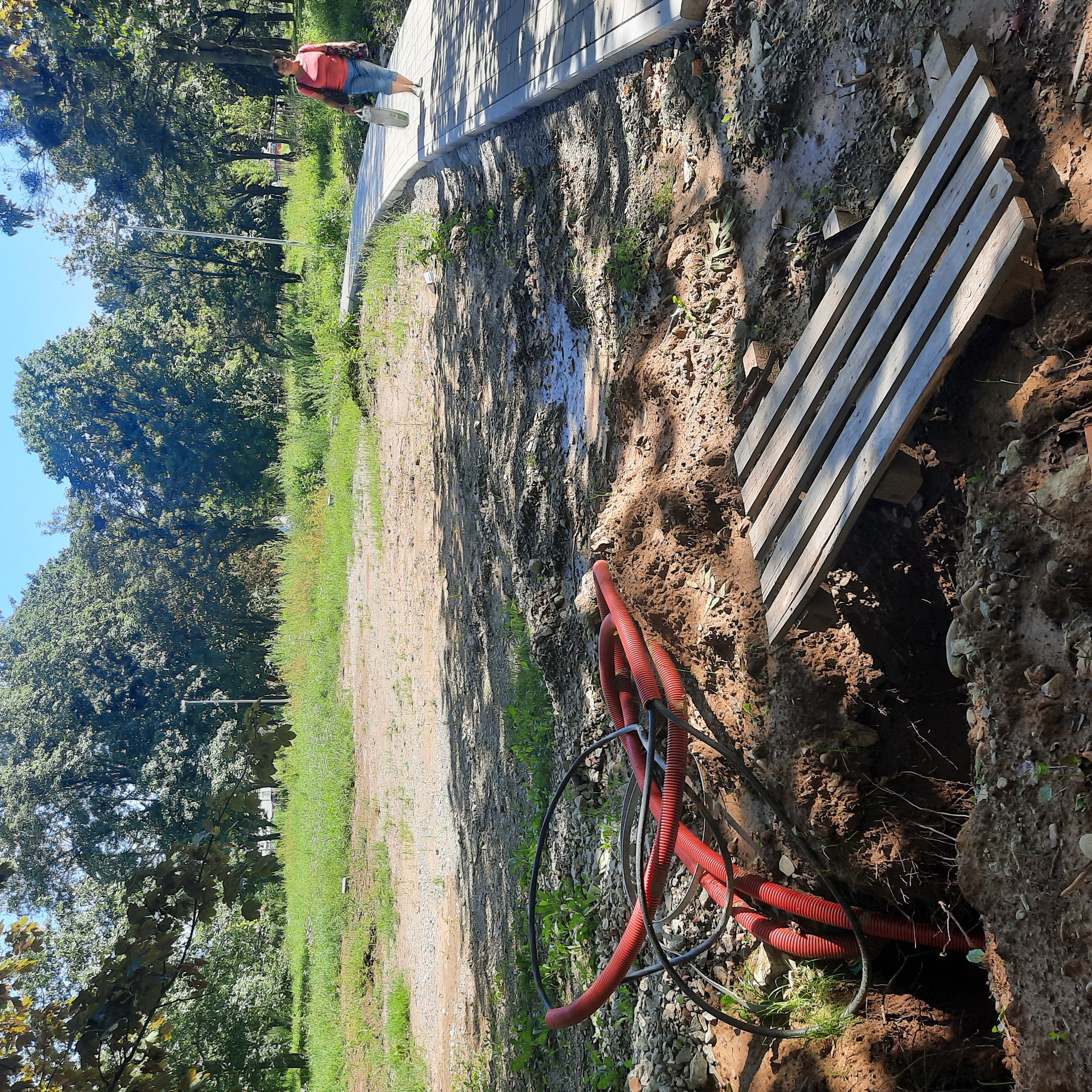 V parku Vlada Clementisa je po dlhšej prestávke stavebný ruch