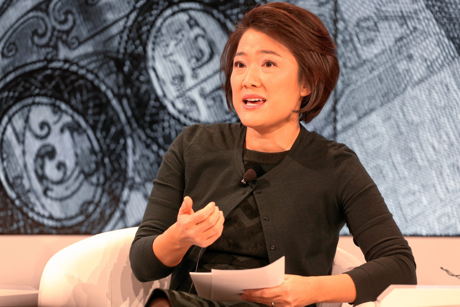Čínska milionárka a podnikateľka Zhang Xin na Svetovom ekonomickom fore v Davose. Zdroj: flickr.com