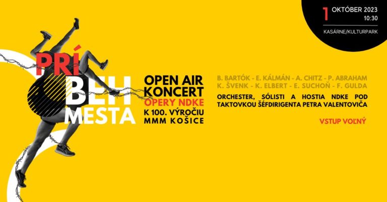 Opera Národného divadla Košice pripravuje k stému maratónu open air koncert