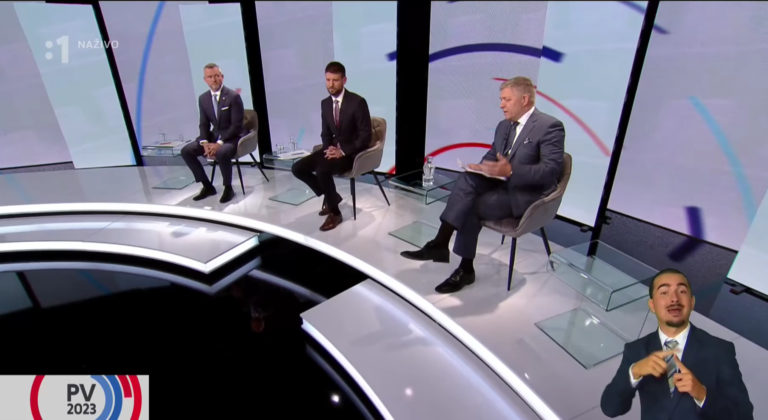Predvolebná debata RTVS: Máme bližšie k Smeru než k Progresívnemu Slovensku, povedal Pellegrini