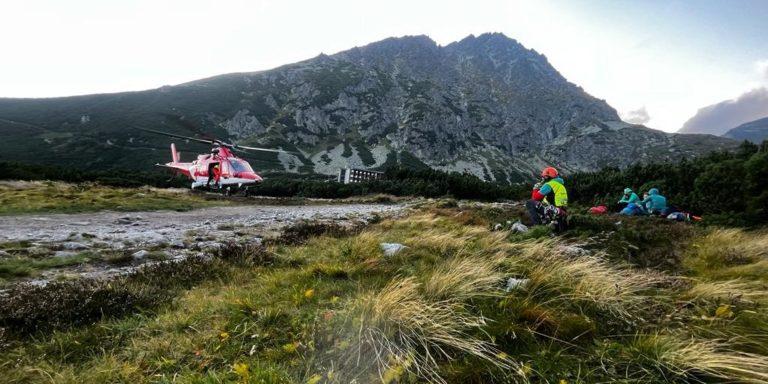 Nešťastný pád paraglajdistu. Foto: hzs.sk