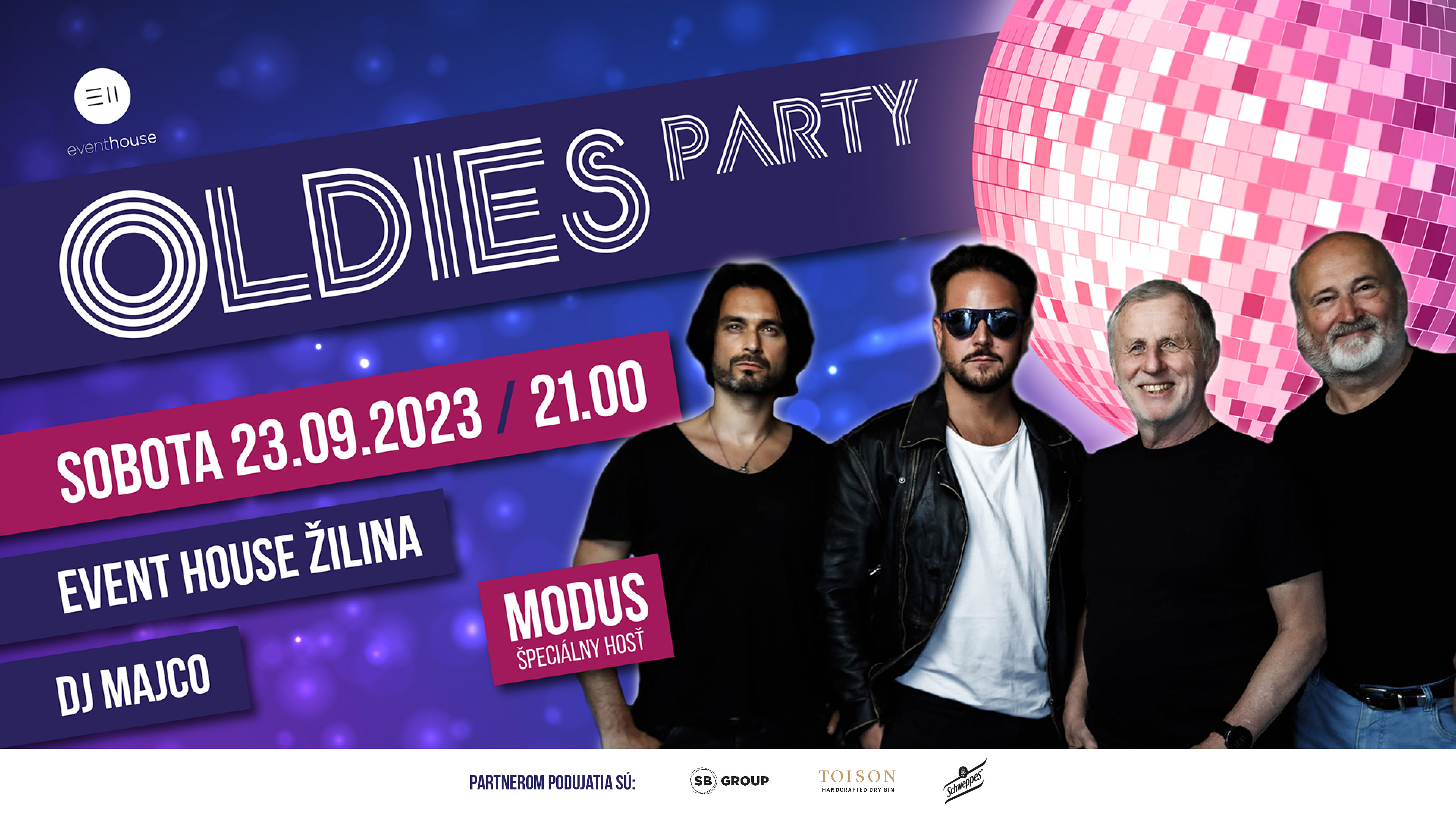 Vyhraj vstupenky na legendárnu Oldies party v žilinskom Event House