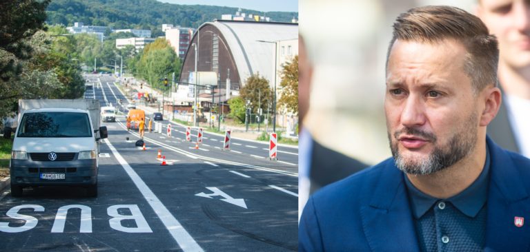 Primátor Bratislavy Matúš Vallo odovzdal novú štvorprúdovky. FOTO TASR - Jakub Kotian