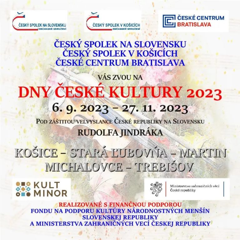 Na východe pokračujú Dni českej kultúry 2023