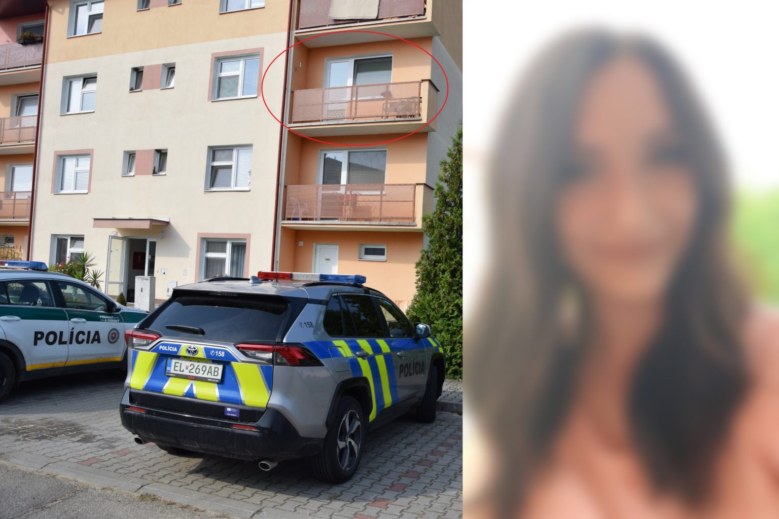 Obeť bývala na druhom poschodí tejto bytovku. Foto: Rasťo Harakal