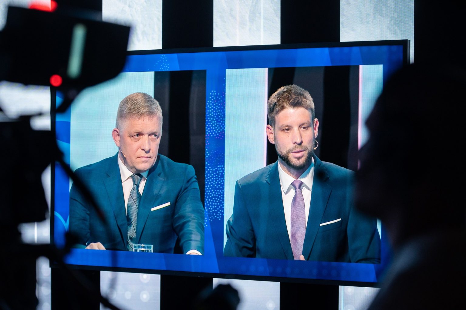 Robert Fico a Michal Šimečka. Foto: Profimedia.sk