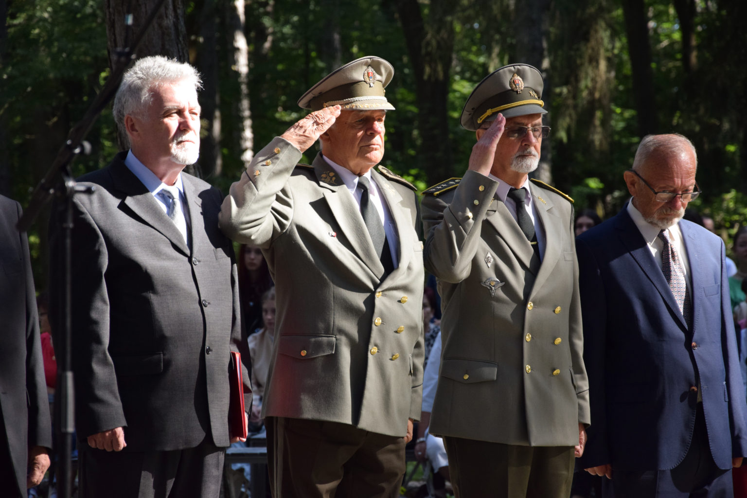 79. výročie Slovenského národného povstania pri Pamätníku umučených na Brezine. Foto: Rasťo Harakal