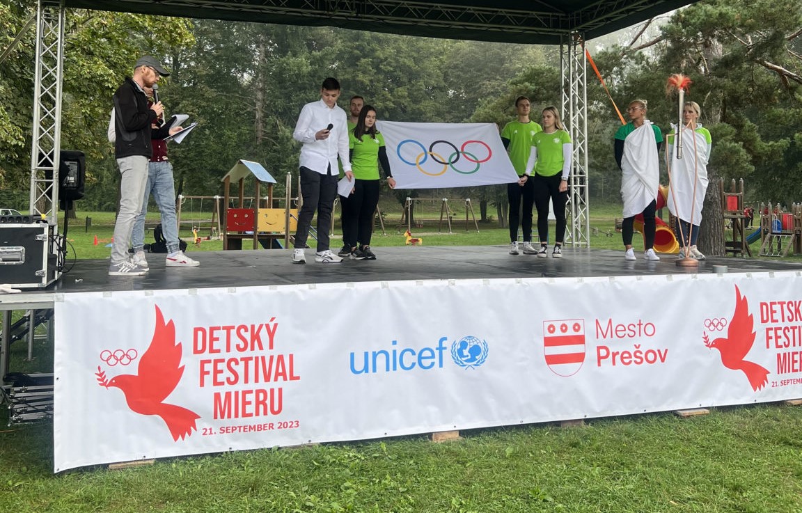 Olympijský oheň odštartoval Detský festival mieru 2023 na Delni