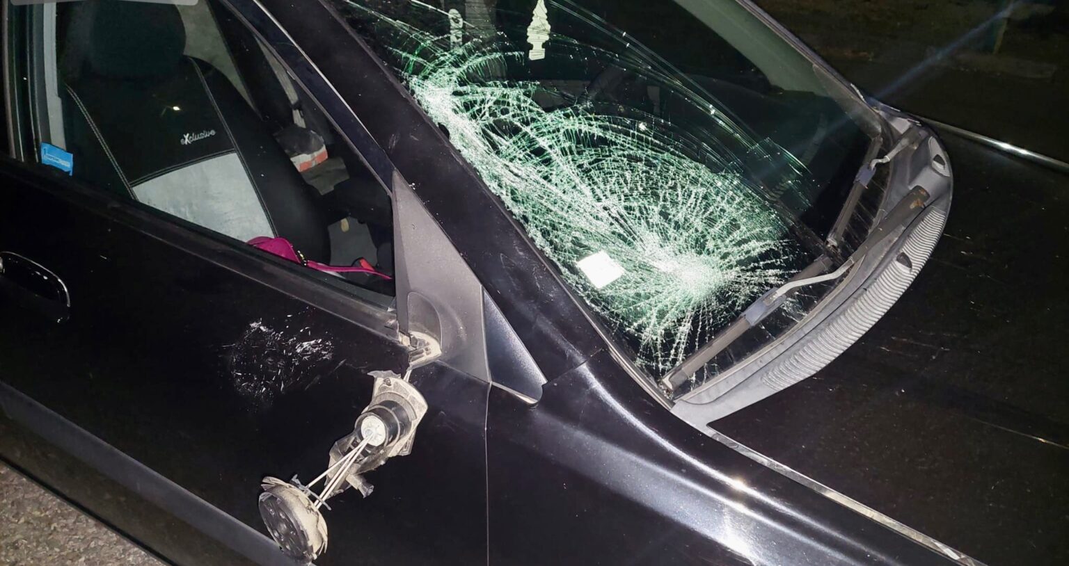 Vodička zrazila chodca. Foto: Polícia SR - Nitriansky kraj/Facebook