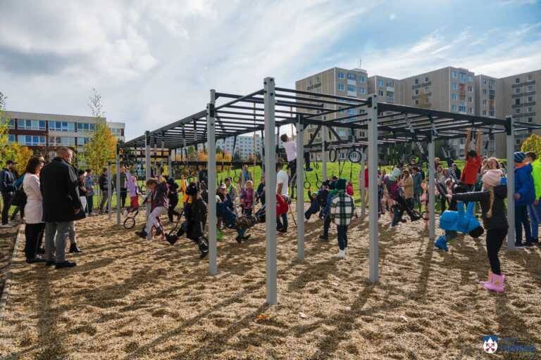 Workoutové ihrisko na sídlisku Juh 3. Foto: Mesto Poprad