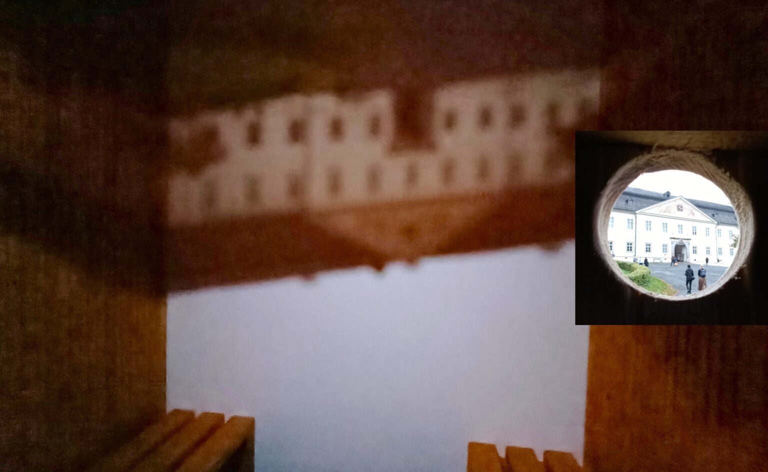 Kaštieľ vo Svätom Antone môžu odteraz ľudia vidieť pomocou camery obscury prevrátene. Foto: Supervulkán Štiavnica