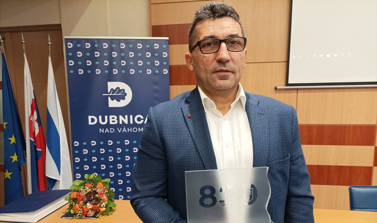 Tréner Poľska Róbert Kaláber na dubnickej slávnosti. Foto: Ľubomír Chochula