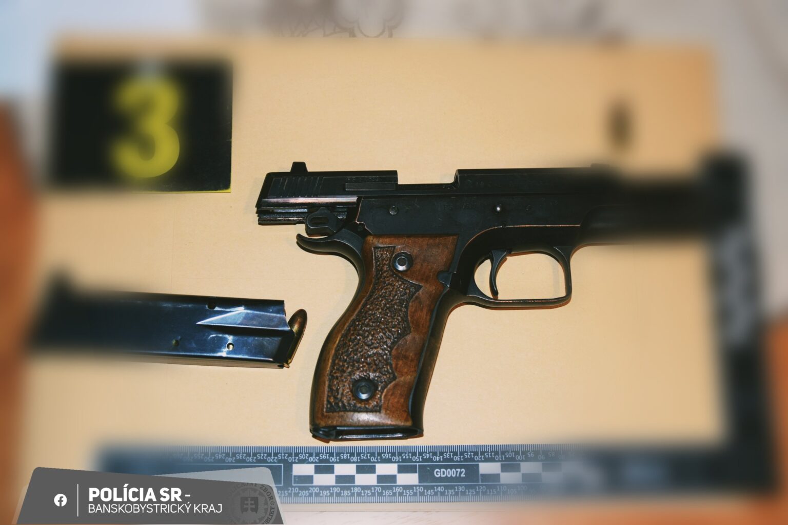 U muža zaistili po streľbe viacero zbraní. Foto: Polícia SR BB