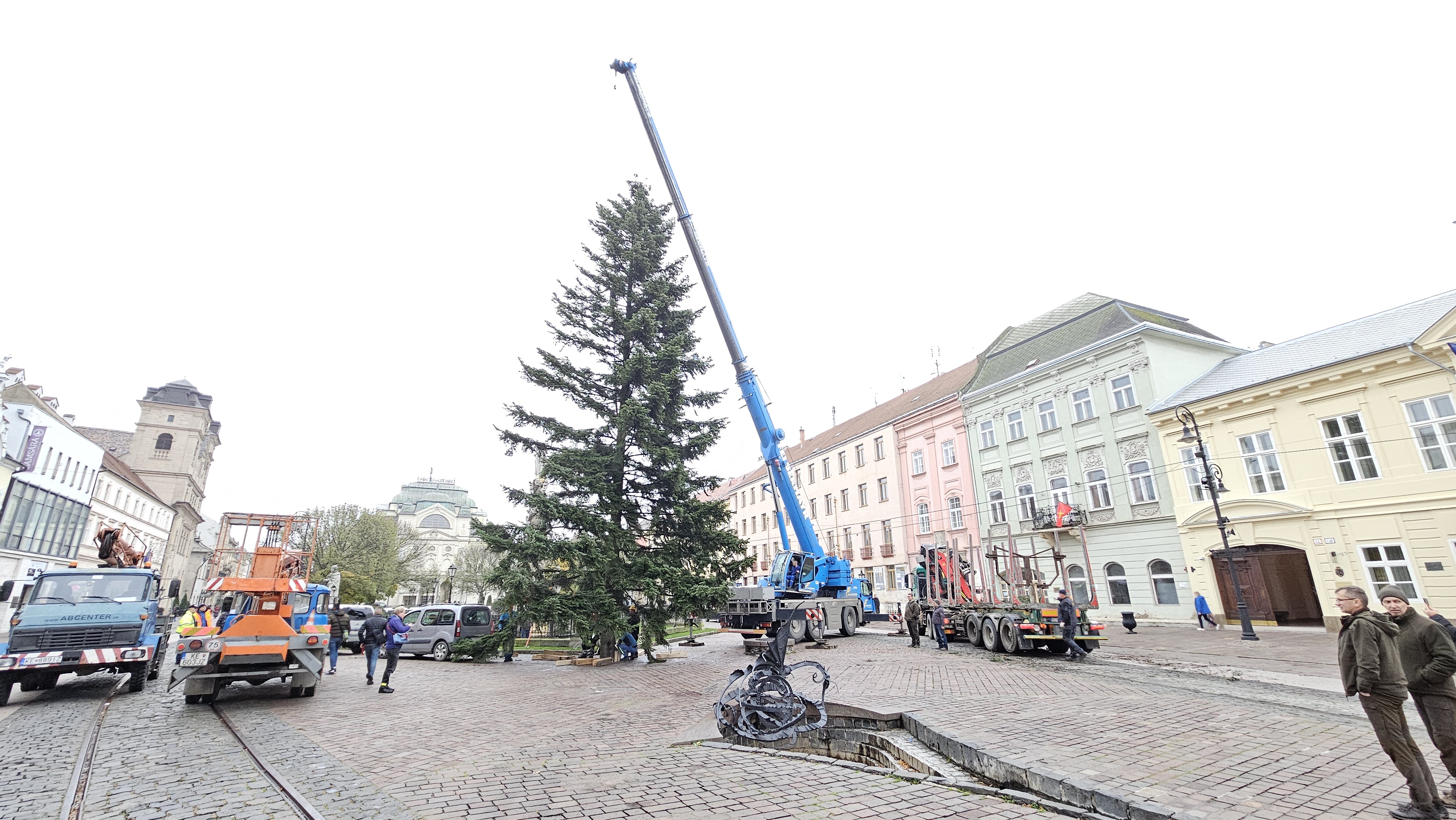 Košice už majú symbol Vianoc. Je ním jedľa zo Slanca