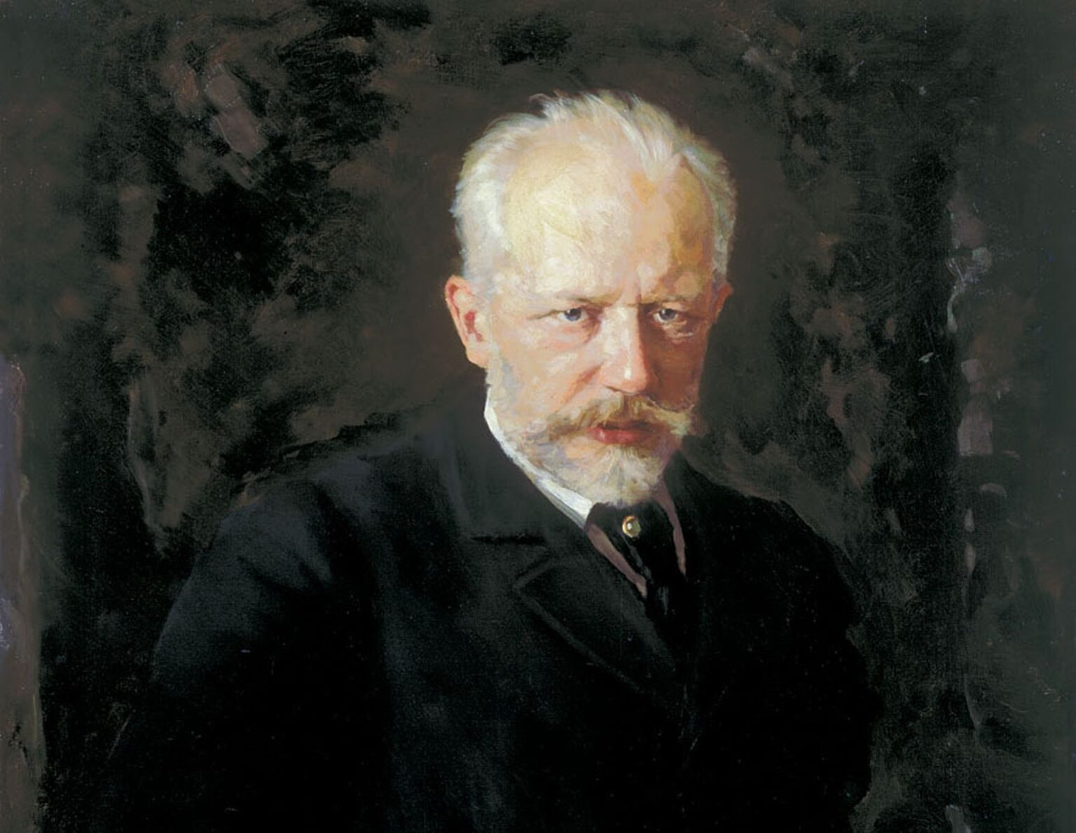 Nikolaj Kuznecov: Čajkovského portrét, výrez z diela. Foto: wikimedia