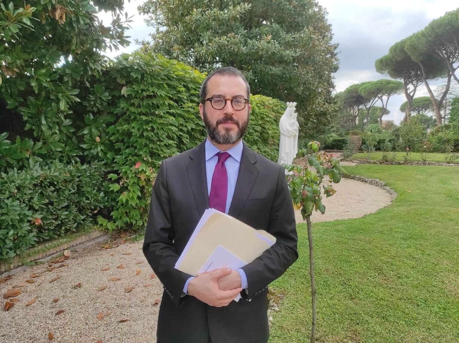 Spisovateľ Jonathan Safran Foer vo Vatikáne. Foto: Bohumil Petrík