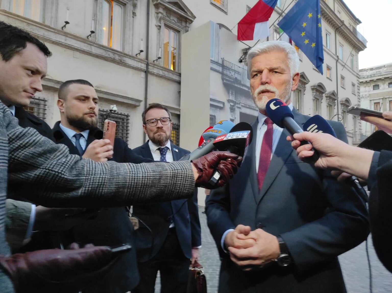 Český prezident v Ríme. Foto: Bohumil Petrík